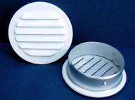 maurice franklin 2 inch round white 🪟 aluminum louver with insect screen (6-pack) - rlw-100 logo
