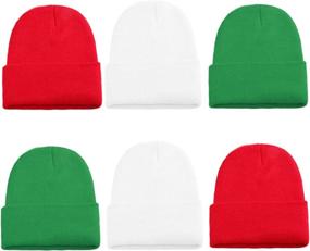 img 4 attached to Homiton Knitted Beanie Cuffed Adults Outdoor Recreation and Outdoor Clothing