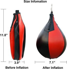 img 2 attached to YCYU Boxing Speedbag Leather Punching