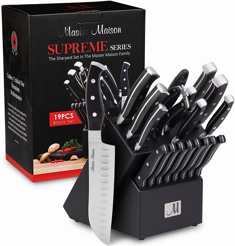 premium knife block master maison 로고