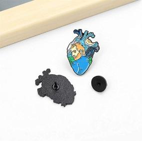 img 3 attached to 🖼️ Gillna Aesthetic Art Enamel Pin: Vincent Van Gogh Starry Night Lapel Pin Brooch for Fashionable Collar, Backpack, Cap, Hat & Shirt
