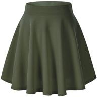 👗 styling girls' fashion with loxdonz casual stretch flared pleated skirts & skorts logo