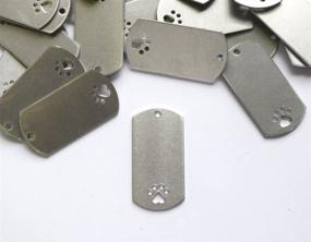 img 1 attached to 🐾 RMP Stamping Blanks: 1x2 Dog Tag with Dog Paw, Aluminum 0.063 Inch - 50 Pack - Shop Now!