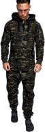 acelyn fashion camouflage jumpsuit sweatsuit men's clothing in active logo