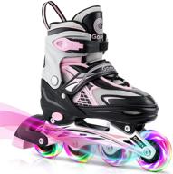 gonex outdoor skating: adjustable illuminating gear logo