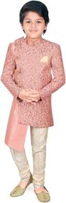 img 4 attached to 👔 Exquisite AHHAAAA Handwork Embroidery Sherwani Boys' Clothing: Perfect for Suits & Sport Coats