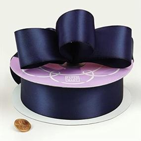 img 4 attached to Navy Double Face Satin Ribbon