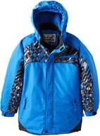 rothschild snowboard jacket print x large boys' clothing: stylish winter outerwear for active boys logo