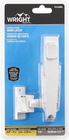 img 1 attached to Wright Products V333WH Pushbutton Latch for Screen and Storm Doors - White