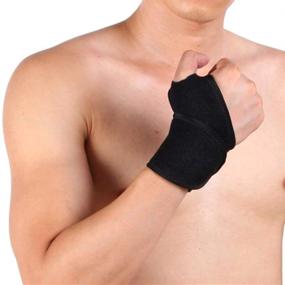 img 1 attached to ProFlex: Compression Adjustable Weightlifting Tendonitis Arthritis Support System