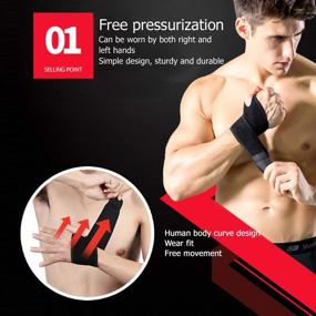 img 2 attached to ProFlex: Compression Adjustable Weightlifting Tendonitis Arthritis Support System