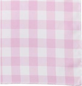 img 3 attached to Linen Checkered Tablecloth 120 Inch Pink