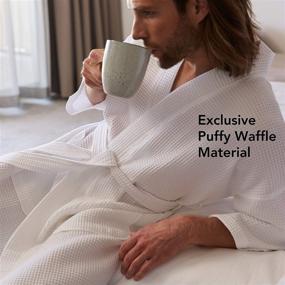 img 1 attached to Square Waffle Robes Women Men