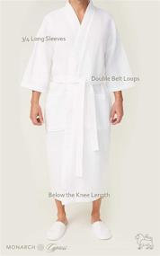 img 3 attached to Square Waffle Robes Women Men