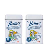 🌟 nellie's all-natural oxygen brightener powder tin, 2 lbs (pack of 2) - powerful stain and grime remover logo