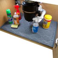 🚰 xtreme mats under sink kitchen cabinet mat: waterproof protector & drip tray liner, choose your ideal size (34" 1/4 x 22 1/4), cm-36-grey logo