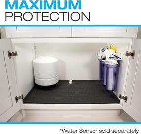 img 1 attached to 🚰 Xtreme Mats Under Sink Kitchen Cabinet Mat: Waterproof Protector & Drip Tray Liner, Choose Your Ideal Size (34" 1/4 x 22 1/4), CM-36-GREY