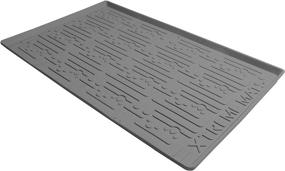 img 2 attached to 🚰 Xtreme Mats Under Sink Kitchen Cabinet Mat: Waterproof Protector & Drip Tray Liner, Choose Your Ideal Size (34" 1/4 x 22 1/4), CM-36-GREY