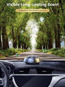 img 3 attached to 【Long-Lasting Fragrance】 Car Air Fresheners, 【Stress-Relieving & Alertness Boosting】 Car Essential Oil Diffuser with 3 Natural Essential Oils (Cologne, Floral, Marine), 【Ideal Gift】 for Family Vehicle Vacations