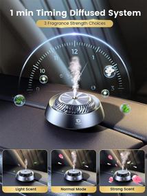 img 2 attached to 【Long-Lasting Fragrance】 Car Air Fresheners, 【Stress-Relieving & Alertness Boosting】 Car Essential Oil Diffuser with 3 Natural Essential Oils (Cologne, Floral, Marine), 【Ideal Gift】 for Family Vehicle Vacations