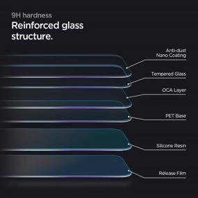 img 1 attached to 📱 Защитное стекло Spigen Tempered Glass Screen Protector [Glas.tR EZ Fit] для iPhone 11 Pro/Xs/X [5.8 дюйма] - 2 штуки | Дружественное к чехлам.