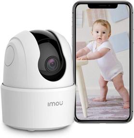 img 4 attached to 📸 Advanced Indoor Security Camera: 1080p WiFi Camera with 360° Coverage, App Control, Night Vision, and Smart Detection