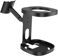 versatile ceiling and wall mount bracket for sonos one, one sl, and play 1 speaker - adjustable tilt & swivel - black logo