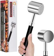 🔨 heavy duty meat tenderizer hammer/mallet tool/pounder for steak, beef and poultry - comfort grip handle, dishwasher safe by jy cookment logo