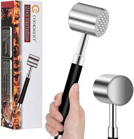 img 4 attached to 🔨 Heavy Duty Meat Tenderizer Hammer/Mallet Tool/Pounder for Steak, Beef and Poultry - Comfort Grip Handle, Dishwasher Safe by JY cookment