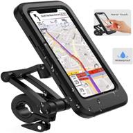 🚲 amoye bike phone mount - waterproof bicycle cell phone holder for motorcycle/bike handlebars - touch screen bike phone case - fits 6.7" phones - ideal for outdoor riding logo