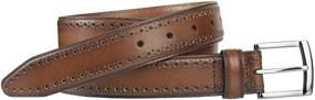img 1 attached to Johnston Murphy Mens Perfed Edge Men's Accessories for Belts