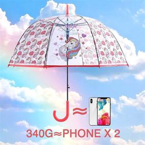 img 1 attached to ☂️ Saisong Transparent Open Windproof Umbrella - Stay Protected in Style!