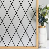 frosted black lattice window film: стильное решение для конфиденциальности и блокировки солнца для окон логотип