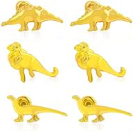 wuweijiajia creative dinosaur earrings minimalist logo