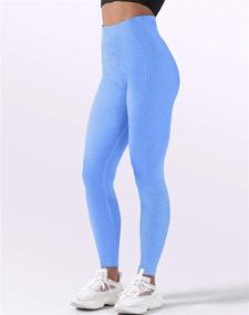 img 2 attached to HYZ Waisted Leggings Seamless Workout Sports & Fitness and Cycling