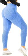 hyz waisted leggings seamless workout sports & fitness and cycling logo