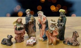 img 1 attached to Nativity Figurine Set Polystone Figures