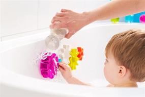 img 3 attached to 🛁 TOMY Boon COGS Sensory Bath Toy Set for Toddlers, Age 12 Months+, Pink (Pack of 5)