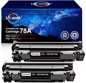 img 4 attached to 🖨️ Uniwork Compatible Toner Cartridge Replacement for HP 78A CE278A - High-Quality Printing for Laserjet Pro P1606dn, M1536dnf, P1566, P1560, P1606, M1536 Printer Tray (2 Black)
