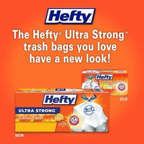 img 3 attached to 🗑️ Hefty Ultra Strong 13 Gallon Tall Kitchen Trash Bags with Citrus Twist Scent - 40 Count