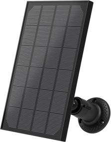img 4 attached to 📷 Helidallr Outdoor Security Camera Solar Panel – IP66 Waterproof Solar Panel with 360° Adjustable Mounting and 10ft Micro Charging Cable for Continuous Power Supply to Home Security Cameras