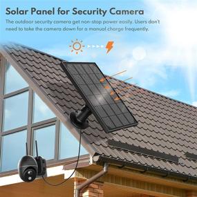 img 3 attached to 📷 Helidallr Outdoor Security Camera Solar Panel – IP66 Waterproof Solar Panel with 360° Adjustable Mounting and 10ft Micro Charging Cable for Continuous Power Supply to Home Security Cameras