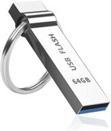 💾 флеш-накопитель usb 3.0 на 64 гб - накопитель высокой емкости для хранения данных на компьютерах - металлический брелок в стиле ключа - профессиональный дизайн от topsharp логотип