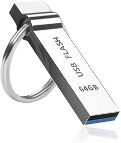 img 4 attached to 💾 Флеш-накопитель USB 3.0 на 64 ГБ - Накопитель высокой емкости для хранения данных на компьютерах - Металлический брелок в стиле ключа - Профессиональный дизайн от Topsharp