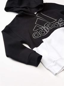 img 1 attached to Adidas Hooded Pullover Sweatshirt Colorblock