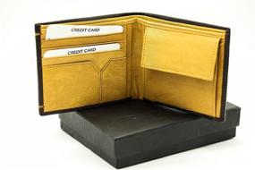 img 3 attached to Genuine Leather Bifold Wallet Classic Men's Accessories for Wallets, Card Cases & Money Organizers