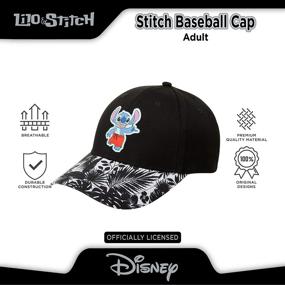 img 1 attached to 🧢 Disney Lilo & Stitch Snap-Back Baseball Cap for Women – Mom Hat