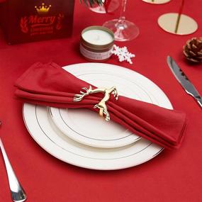 img 3 attached to 🦌 AWEI Deer Thanksgiving Napkin Rings