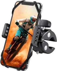 img 4 attached to 🚲 WeGuard Bike & Motorcycle Phone Mount - Universal Bike Handlebar Cell Phone Holder for iPhone 11 Pro, Xr, Xs Max, Samsung S20 S10+ and More