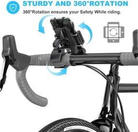 img 2 attached to 🚲 WeGuard Bike & Motorcycle Phone Mount - Universal Bike Handlebar Cell Phone Holder for iPhone 11 Pro, Xr, Xs Max, Samsung S20 S10+ and More